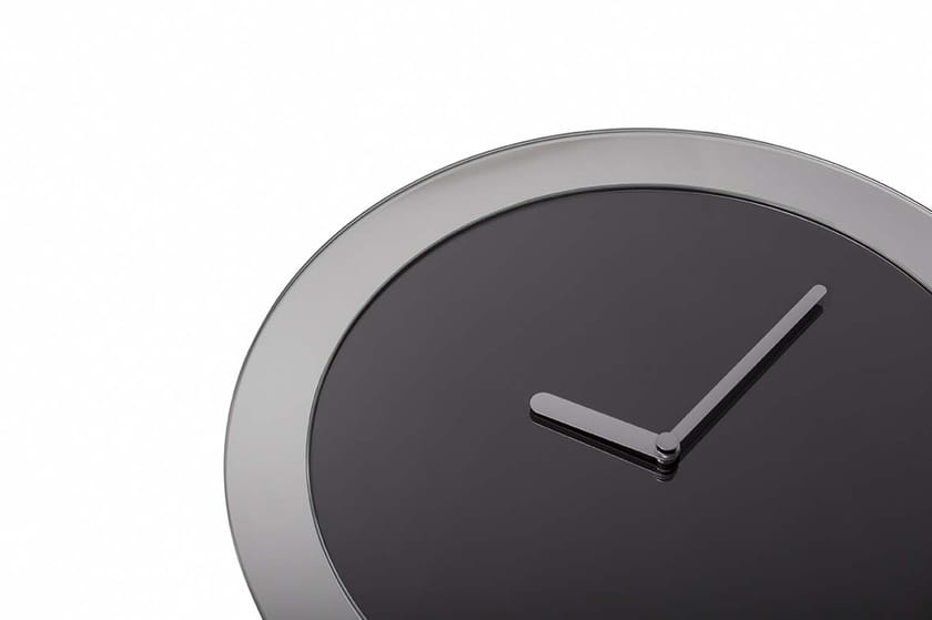 Stained glass mirror / clock TIMELESS By Tonin Casa design Opaca Lab