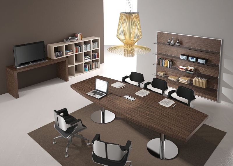 Libreria ufficio modulare in legno TITANO | Libreria ufficio Collezione ...
