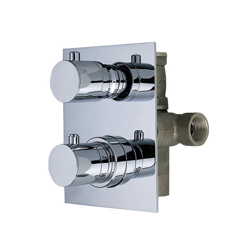 THERMOMIX 2 hole Recessed thermostatic shower mixer By Saniline
