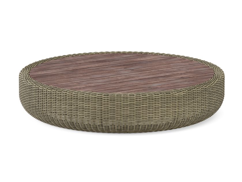 Tavolino Da Esterno In Polyrattan Grigio - Leggero E Resistente Per Giardino E Patio - Foto 9