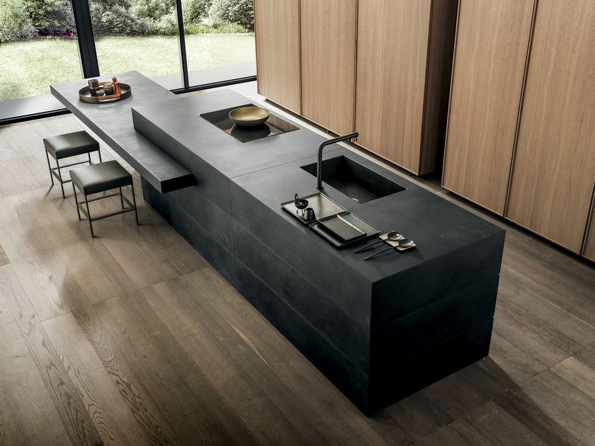 TWENTY FRAME Kitchen with island without handles By MODULNOVA | design ...