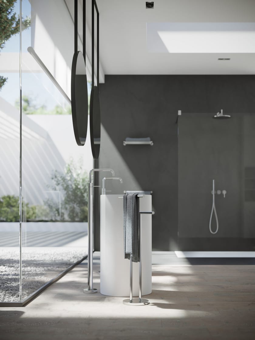 VELIS by Nobili - Miscelatore per lavabo da terra monocomando con aeratore - 2