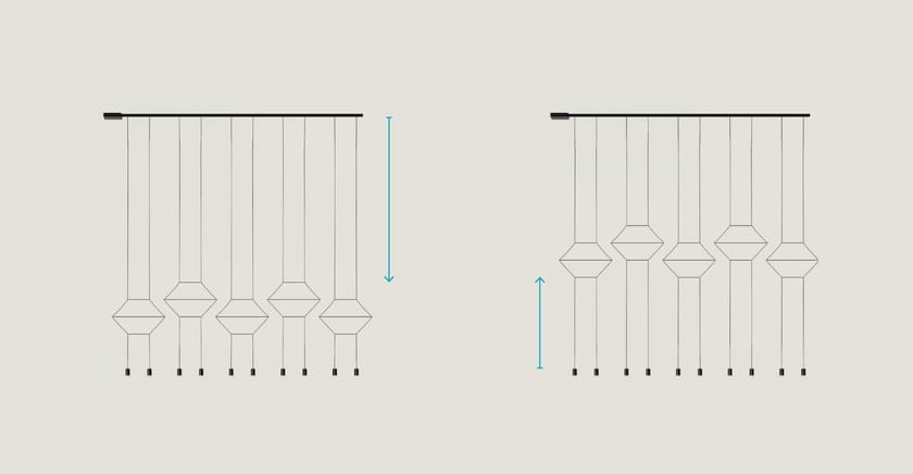 WIREFLOW LINEAL by Vibia - Lampada a sospensione a LED - 7