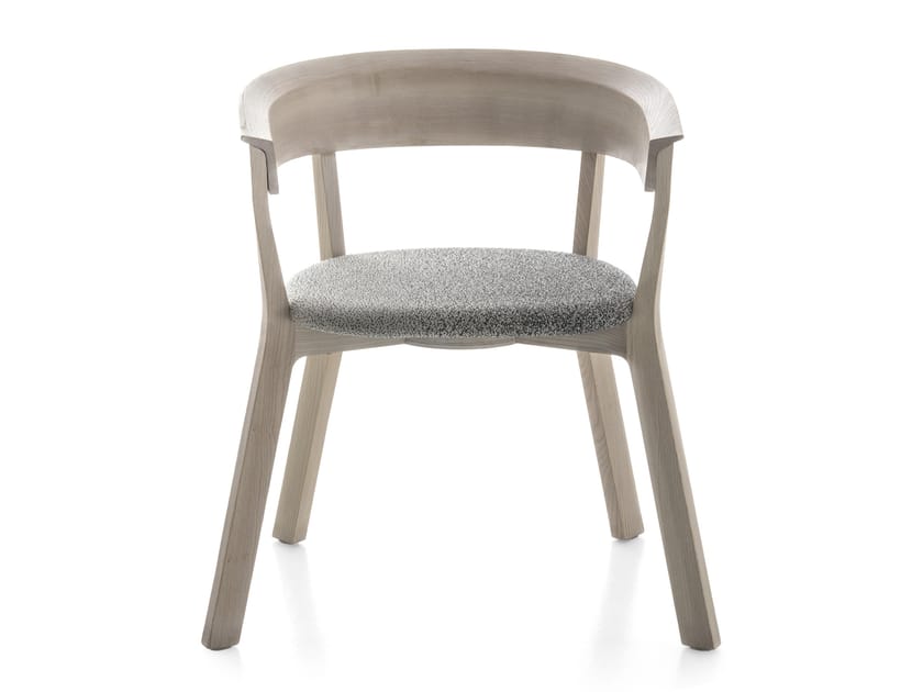 Ash chair with armrests WOOD BIKINI Chair By Moroso design Werner