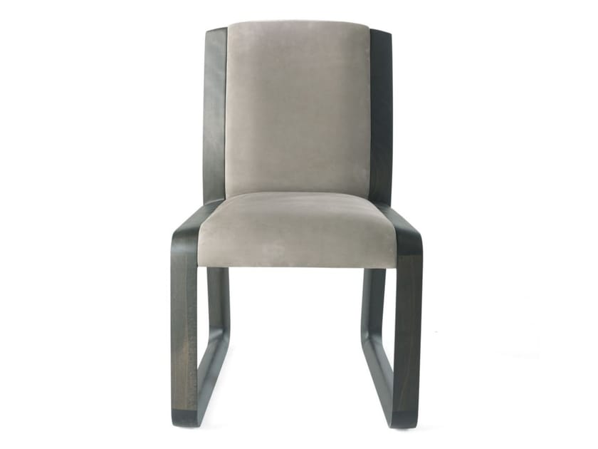 WYNWOOD Upholstered nabuk chair By Gianfranco Ferré Home