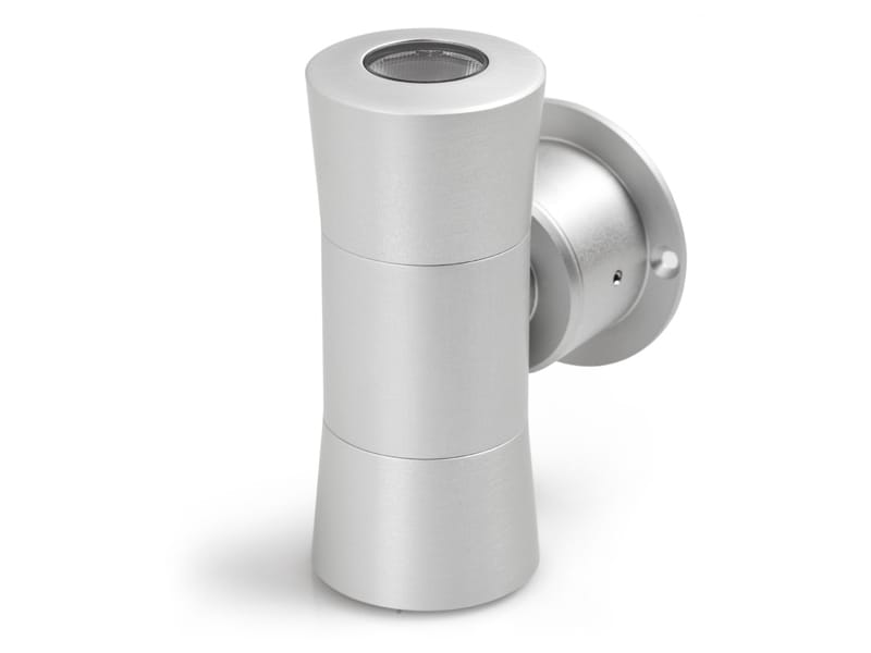 Direct-indirect light outdoor wall lamp ZENITH DUO By DGA
