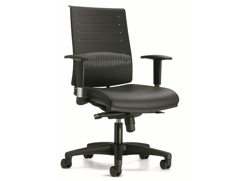 Waytex Pattini Fissi Per Sedia Da Ufficio – Set Da 5, In Plastica Nera, Altezza 3,5 Cm, Diametro Innesto 11 Mm, Sostituiscono Le Ruote