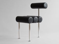 Sedia con struttura in acciaio e rivestimento in pelle&nbsp;HIRO - 101 COPENHAGEN