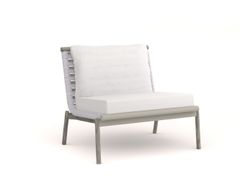 Poltrona da giardino in alluminio verniciato a polvere&nbsp;NAIDA LOUNGE CHAIR - 10DEKA