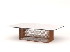 Tavolino da giardino da caff� in alluminio verniciato a polvere&nbsp;VENTURA COFFEE TABLE - 10DEKA