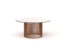 Tavolino da giardino rotondo da caff� in HPL&nbsp;VENTURA COFFEE TABLE - 10DEKA