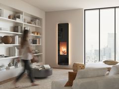 Complemento d�arredo con effetto fiamma, specchio e illuminazione integrata, che ionizza e riscalda l�ambiente&nbsp;051 BLACK - JOLLY-MEC CAMINETTI