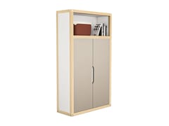 Mobile ufficio basso in legno&nbsp;6x6 - STORAGE - CESARE ROVERSI