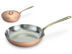 Padella in rame con coperchio&nbsp;ACGPORS02000 | Padella - OFFICINE GULLO