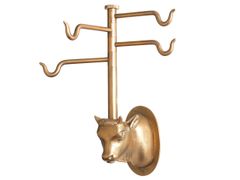 Porta asciugamani in ottone brunito&nbsp;ACR072 | Accessorio da cucina - OFFICINE GULLO