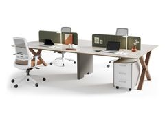 Postazione di lavoro multipla in legno&nbsp;ARCANO - ADDO FURNITURE