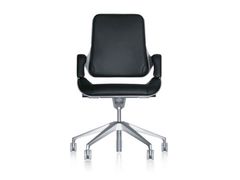 Sedia ufficio operativa ergonomica in pelle con ruote&nbsp;SILVER 262 - ADDO FURNITURE