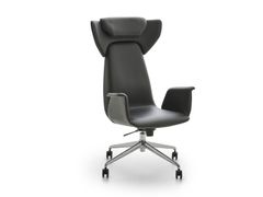 Poltrona ufficio direzionale in pelle con poggiatesta&nbsp;SPINA 01 - ADDO FURNITURE