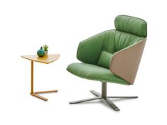 Poltrona a razze in tessuto con braccioli&nbsp;WING LOUNGE S - ADDO FURNITURE