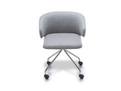 Sedia su trespolo in tessuto con ruote&nbsp;WING LOW - ADDO FURNITURE