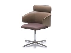 Sedia a razze imbottita in pelle&nbsp;WING HIGH - ADDO FURNITURE