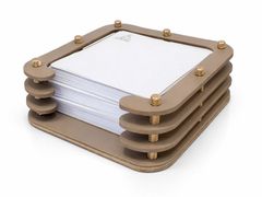 Vaschetta portacancelleria in pelle&nbsp;PORTA MEMO - FLOW - ADJ