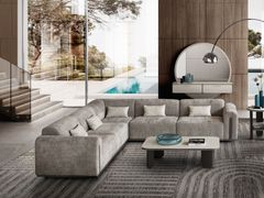 Divano modulare angolare in tessuto&nbsp;PERLA - ADORA