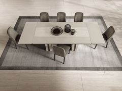 Tavolo rettangolare in vetro retrolaccato&nbsp;PERLA - ADORA