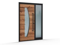 Porta d'ingresso in alluminio su misura&nbsp;BRASSIA - ADORO