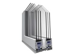 Finestra a taglio termico scorrevole in PVC con triplo vetro&nbsp;HST EXTREME - ALPHACAN