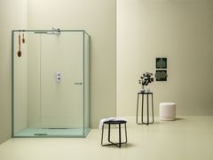 Box doccia angolare con un�anta battente Plus e un lato fisso&nbsp;FILO - ARBLU