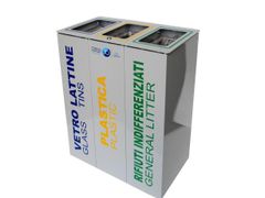 Gettacarte in metallo per raccolta differenziata&nbsp;ECO 3.0 - A.U.ESSE