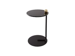 Tavolino rotondo di servizio in marmo e acciaio&nbsp;CASTELLUM - GRAN LIVING