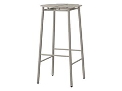 Sgabello da giardino alto in acciaio&nbsp;NOVO - GRAN LIVING