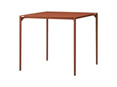 Tavolo da giardino quadrato in acciaio&nbsp;NOVO - GRAN LIVING