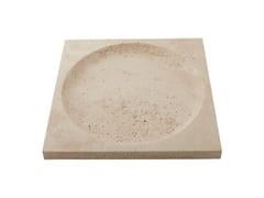 Vassoio quadrato in travertino&nbsp;REGINA - GRAN LIVING