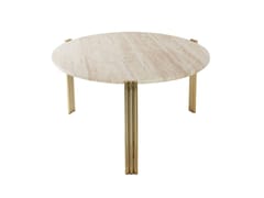 Tavolino rotondo in travertino&nbsp;TRIBUS - GRAN LIVING