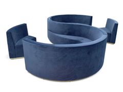 Panca modulare in pelle con schienale&nbsp;KAI  - VIP SALOTI