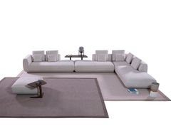 Divano angolare in tessuto con penisola&nbsp;NATURA - VIP SALOTI