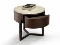 Comodino rotondo in MDF con cassetti&nbsp;ORBIT - VIP SALOTI