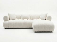 Divano angolare in tessuto con penisola a 3 posti&nbsp;SOFFIO - VIP SALOTI