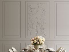 Carta da parati verniciabile a rilievo&nbsp;PALLADIO LEAVES - ADRIANI E ROSSI EDIZIONI