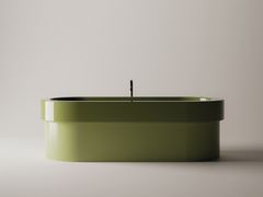 Vasca da bagno ovale centro stanza in Solid Surface&nbsp;CENOTE - AGAPE