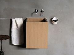 Lavabo sospeso quadrato in multistrato&nbsp;CUBE - AGAPE