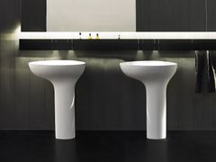Lavabo freestanding in Cristalplant� su colonna&nbsp;DROP - AGAPE