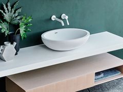 Lavabo da appoggio ovale in Cristalplant�&nbsp;SPOON XL - AGAPE