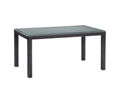 Tavolo da pranzo rettangolare in vimini&nbsp;AEGEAN - AKULA LIVING