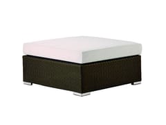 Poggiapiedi da giardino quadrato in vimini&nbsp;AEGEAN - AKULA LIVING