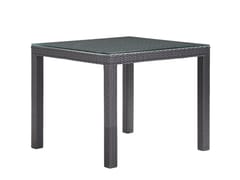 Tavolo quadrato in vimini&nbsp;AEGEAN - AKULA LIVING