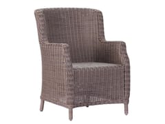 Sedia da giardino in vimini con braccioli&nbsp;COLONIAL - AKULA LIVING